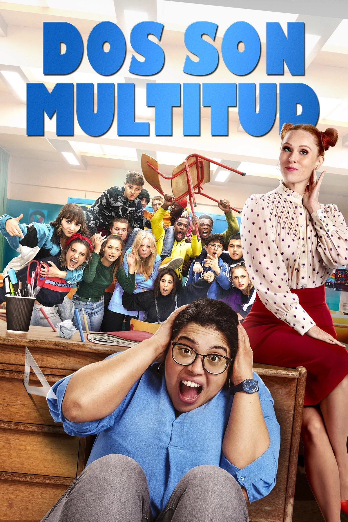 Cartel de Dos són multitud (v. cat)