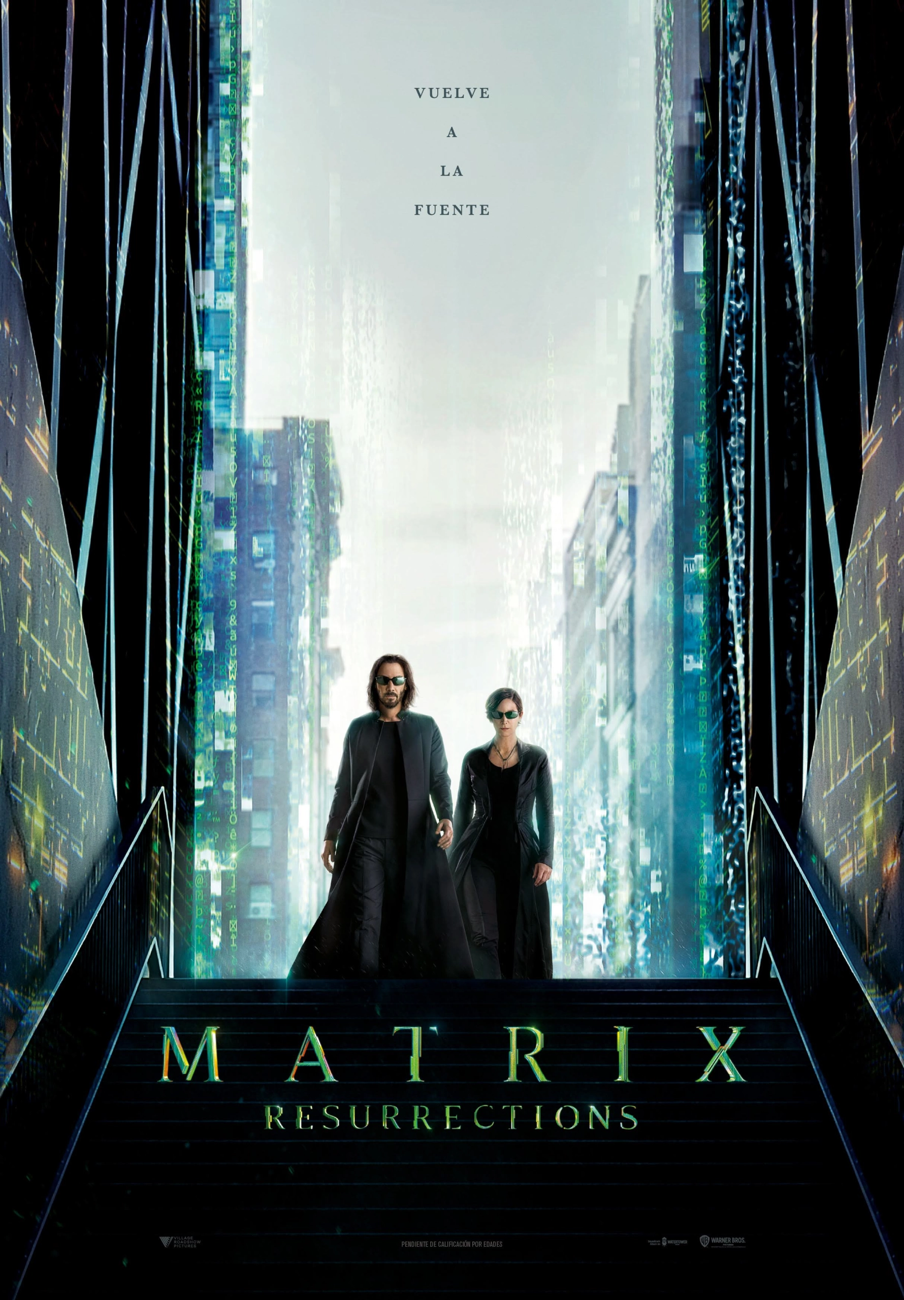 Cartel de Matrix Resurrections (v. cat)