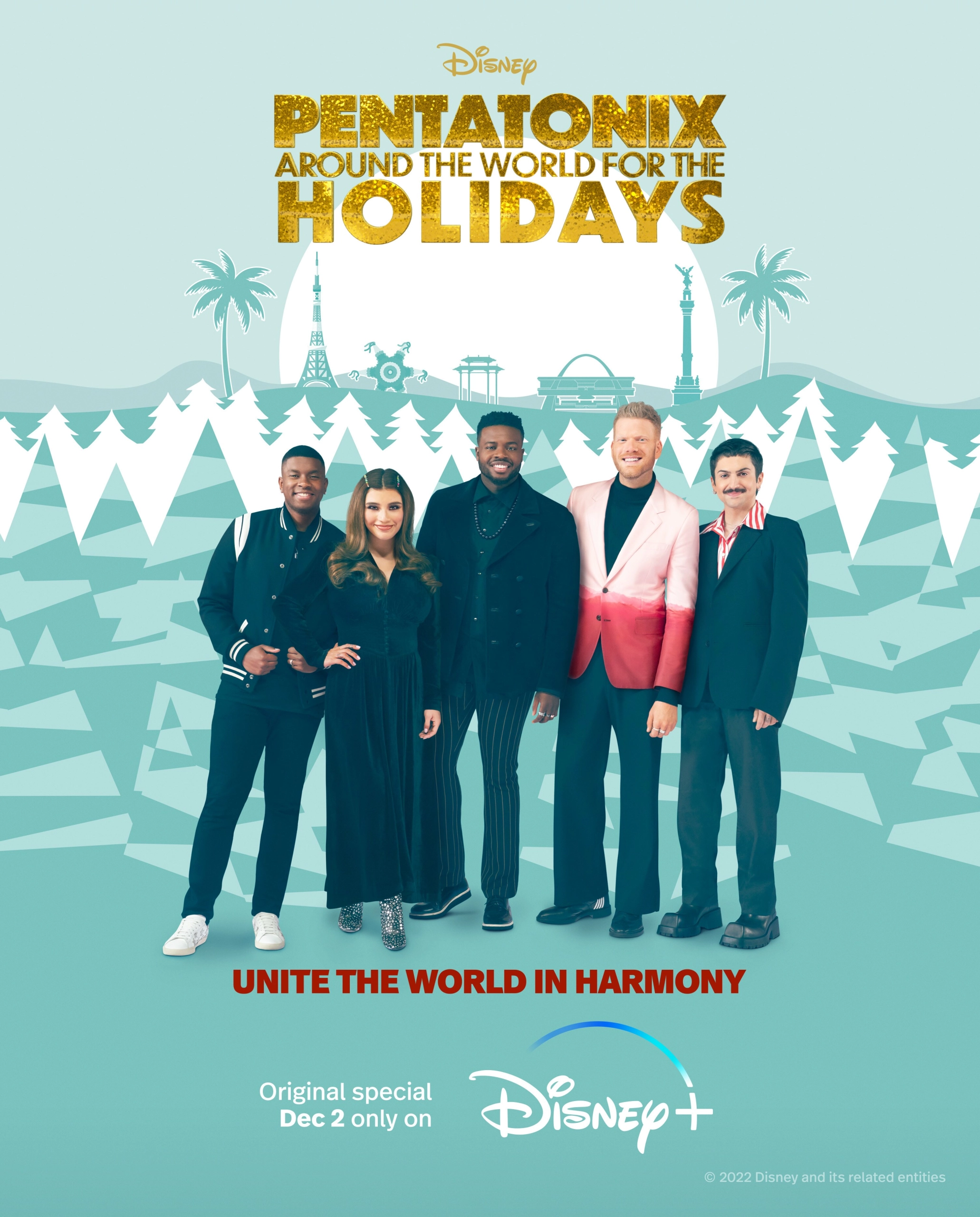 Cartel de Pentatonix: Felices fiestas alrededor del mundo